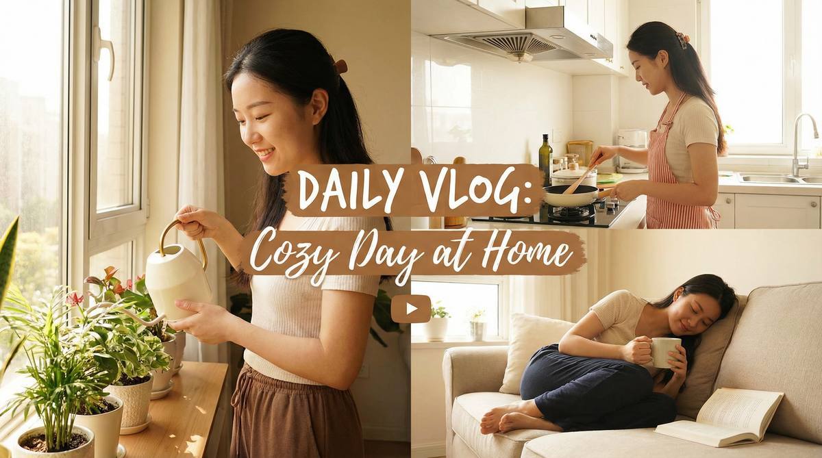 糖心糖心日常VLOG：周末在家的温馨一天 — 生活视频